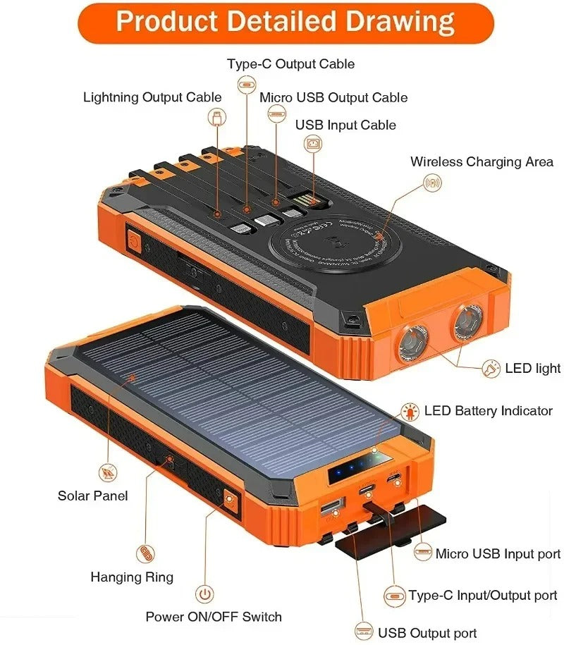 Wireless Solar Power Bank