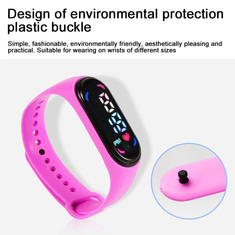 Children's Waterproof Sports Smart LED Watch