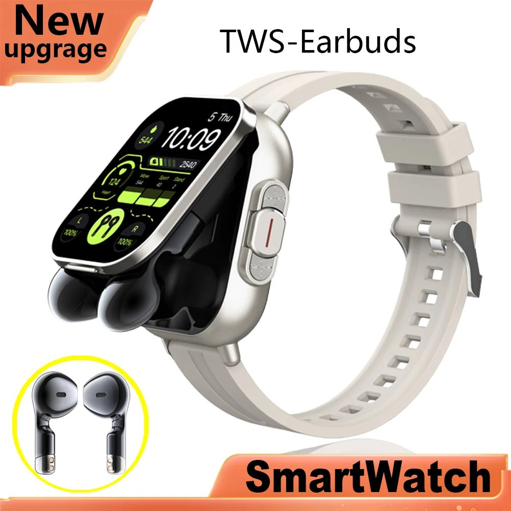 2-in-1 Smart Watch with TWS-Earbuds