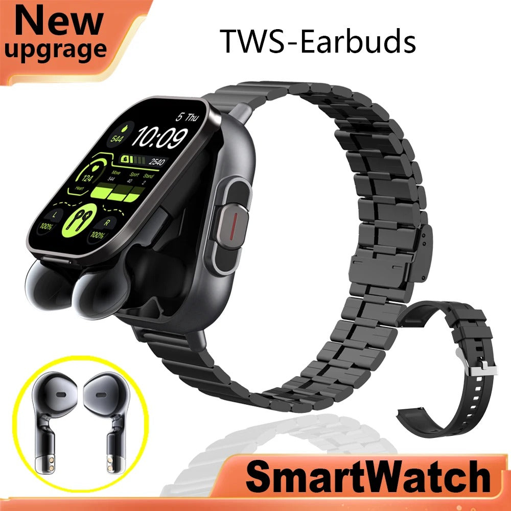 2-in-1 Smart Watch with TWS-Earbuds